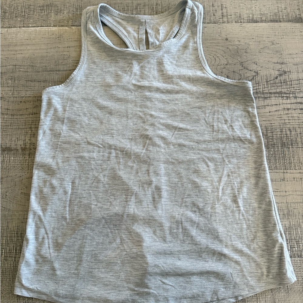 Old Navy Light Gray Women's Workout Tank with Back Tie Size small - Picture 2 of 10